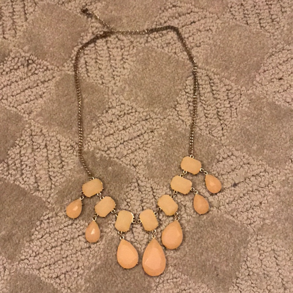 Light pink statement necklace